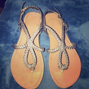 Silver Merona sandals